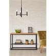 Living District Carmella 3-Light Mid-Century Metal Pendant in Black