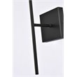 Living District Neri 1-Light Mid-Century Metal Wall Sconce in Black and White