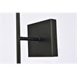 Living District Neri 1-Light Mid-Century Metal Wall Sconce in Black and White