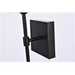 Living District Elsreth 1-Light Metal Wall Sconce in Black and Clear