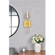 Living District Elsreth 1-Light Metal Wall Sconce in Brass and Clear