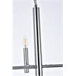 Living District Carmella 3-Light Mid-Century Metal Pendant in Chrome