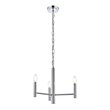 Living District Carmella 3-Light Mid-Century Metal Pendant in Chrome