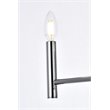 Living District Carmella 6-Light Mid-Century Metal Pendant in Chrome