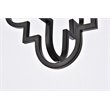 Living District Sandara 1-Light Mid-Century Metal Pendant in Black Finish