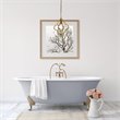 Living District Sandara 1-Light Mid-Century Metal Pendant in Brass Finish