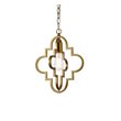 Living District Sandara 1-Light Mid-Century Metal Pendant in Brass Finish
