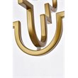 Living District Sandara 1-Light Mid-Century Metal Pendant in Brass Finish