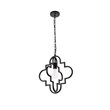 Living District Sandara 1-Light Mid-Century Metal Pendant in Black