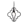 Living District Sandara 1-Light Mid-Century Metal Pendant in Black