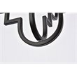 Living District Sandara 1-Light Mid-Century Metal Pendant in Black