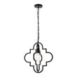 Living District Sandara 1-Light Mid-Century Metal Pendant in Black