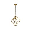 Living District Sandara 1-Light Mid-Century Metal Pendant in Brass