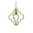 Living District Sandara 1-Light Mid-Century Metal Pendant in Brass