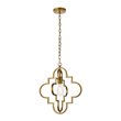 Living District Sandara 1-Light Mid-Century Metal Pendant in Brass
