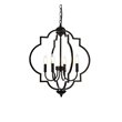 Living District Sandara 4-Light Mid-Century Metal Pendant - Black Finish