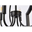 Living District Sandara 4-Light Mid-Century Metal Pendant - Black Finish
