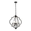 Living District Sandara 4-Light Mid-Century Metal Pendant - Black Finish