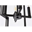 Living District Rosenfeld 4-Light Mid-Century Metal Pendant in Black