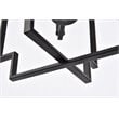 Living District Rosenfeld 4-Light Mid-Century Metal Pendant in Black
