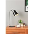 Living District Leroy 1-Light Modern Metal Table Lamp in Black