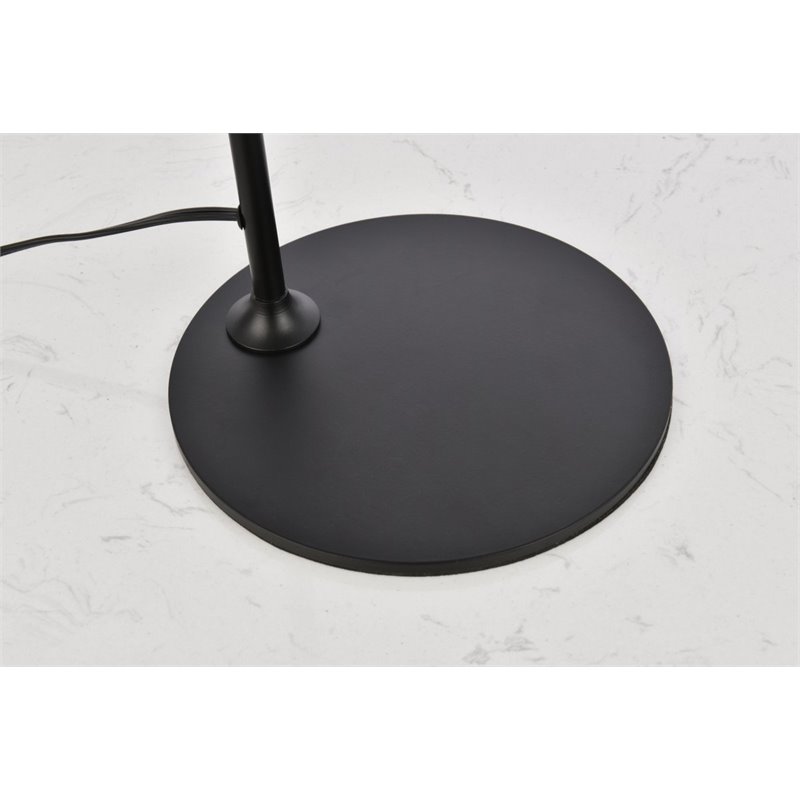 Living District Leroy 1-Light Modern Metal Table Lamp in Black