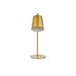 Living District Leroy 1-Light Modern Metal Table Lamp in Brass