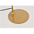Living District Leroy 1-Light Modern Metal Table Lamp in Brass
