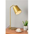 Living District Leroy 1-Light Modern Metal Table Lamp in Brass