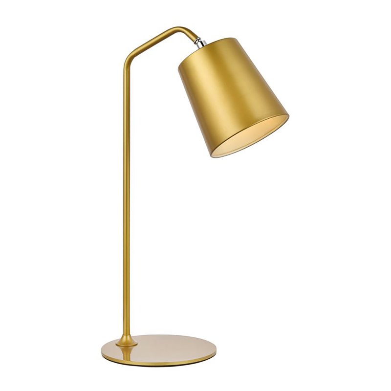 Living District Leroy 1-Light Modern Metal Table Lamp in Brass