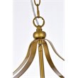 Living District Janet 4-Light Mid-Century Metal Pendant in Brass