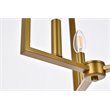 Living District Vino 3-Light Mid-Century Metal Pendant in Brass