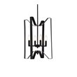 Living District Hoffman 4-Light Mid-Century Metal Pendant in Black