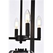 Living District Hoffman 4-Light Mid-Century Metal Pendant in Black