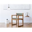 Living District Cashel 1-Light Mid-Century Metal Pendant in Chrome/Clear Finish