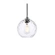 Living District Cashel 1-Light Mid-Century Metal Pendant in Chrome/Clear Finish