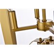 Living District Hoffman 4-Light Mid-Century Metal Pendant in Brass