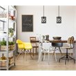 Living District Levante 1-Light Mid-Century Metal Pendant in Black Finish