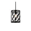 Living District Levante 1-Light Mid-Century Metal Pendant in Black Finish