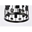 Living District Levante 1-Light Mid-Century Metal Pendant in Black Finish