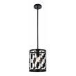 Living District Levante 1-Light Mid-Century Metal Pendant in Black Finish