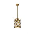 Living District Levante 1-Light Mid-Century Metal Pendant in Brass Finish