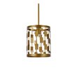 Living District Levante 1-Light Mid-Century Metal Pendant in Brass Finish