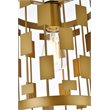 Living District Levante 1-Light Mid-Century Metal Pendant in Brass Finish