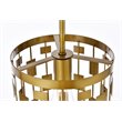 Living District Levante 1-Light Mid-Century Metal Pendant in Brass Finish