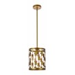Living District Levante 1-Light Mid-Century Metal Pendant in Brass Finish