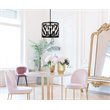 Living District Levante 3-Light Mid-Century Metal Pendant in Black