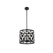 Living District Levante 3-Light Mid-Century Metal Pendant in Black