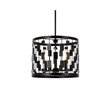 Living District Levante 3-Light Mid-Century Metal Pendant in Black
