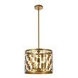 Living District Levante 3-Light Mid-Century Metal Pendant in Brass